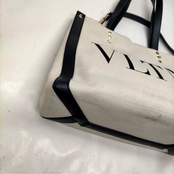 Valentino VLTN Print Canvas Tote - Picture 7 of 13